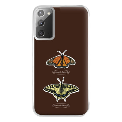 Butterfly Species Collage Phone Case for Galaxy Note 20 Ultra