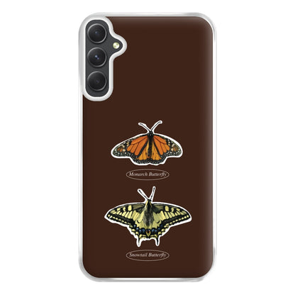 Butterfly Species Collage Phone Case for Galaxy A14