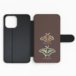 Butterfly Species Collage Flip Phone Case