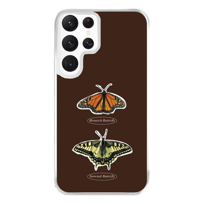Butterfly Species Collage Phone Case for Galaxy S22 Ultra