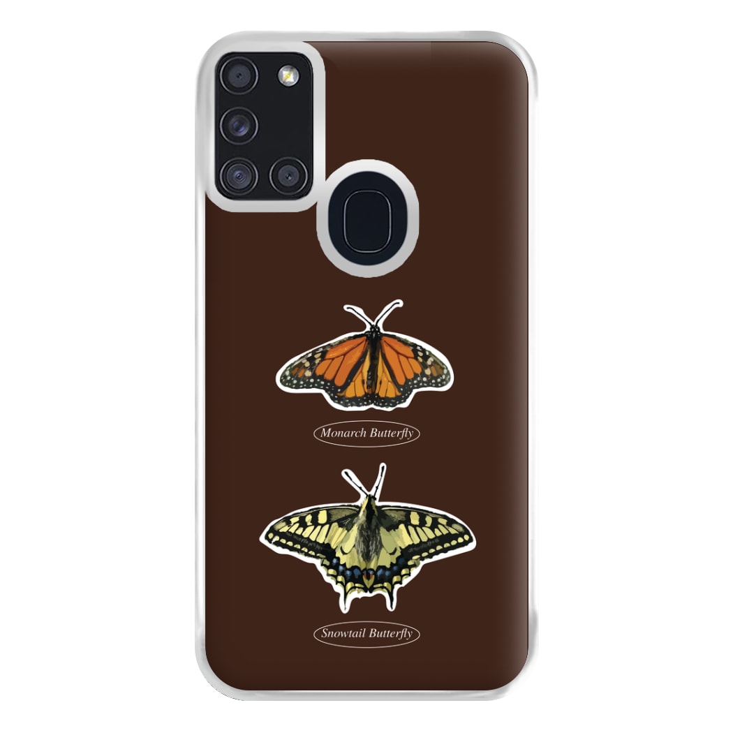 Butterfly Species Collage Phone Case for Galaxy A21s