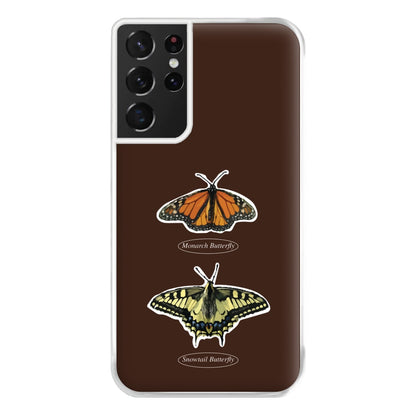 Butterfly Species Collage Phone Case for Galaxy S21 Ultra