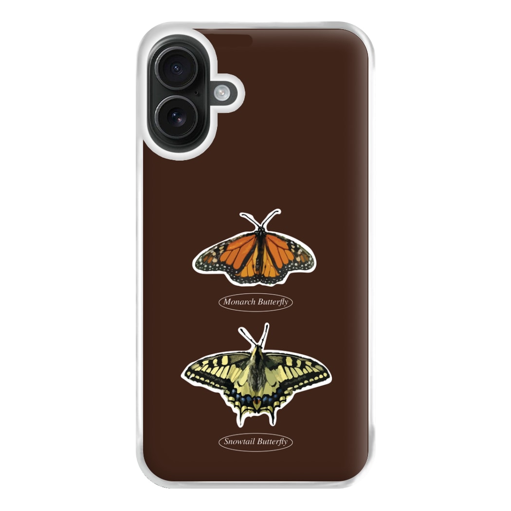 Butterfly Species Collage Phone Case for iPhone 16 Plus