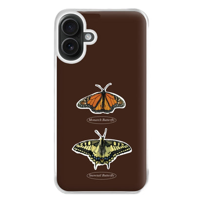 Butterfly Species Collage Phone Case for iPhone 16 Plus