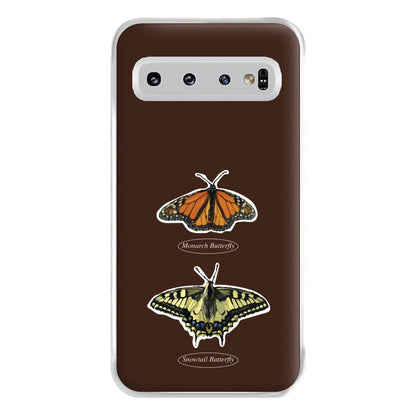 Butterfly Species Collage Phone Case for Galaxy S10 Plus