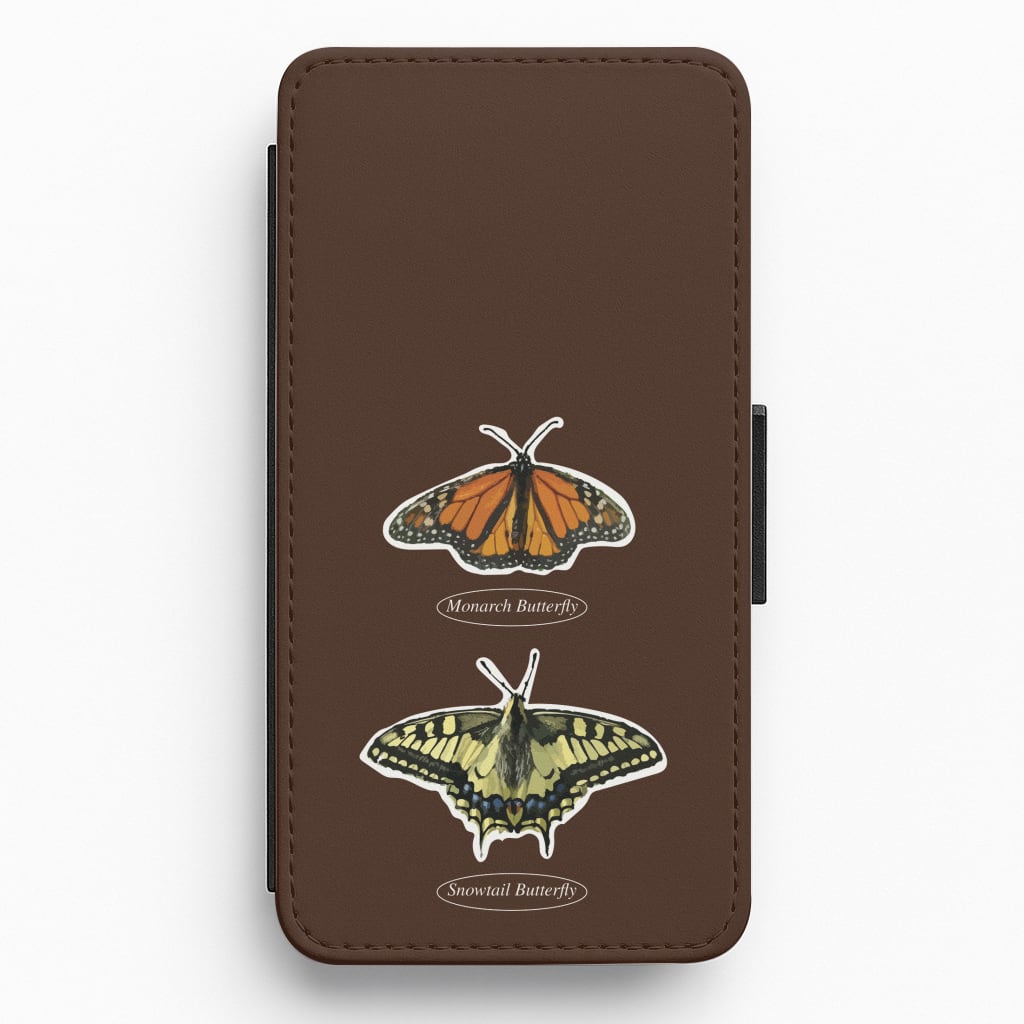 Butterfly Species Collage Flip / Wallet Phone Case