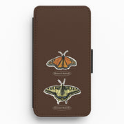 Butterfly Species Collage Flip / Wallet Phone Case 1