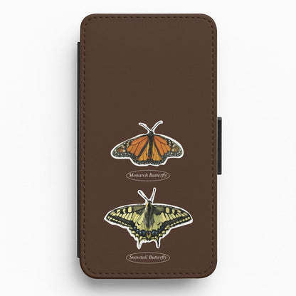 Butterfly Species Collage Flip / Wallet Phone Case