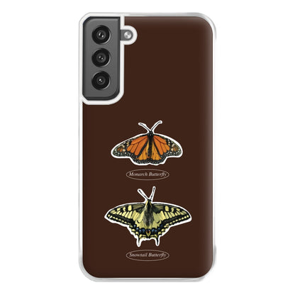 Butterfly Species Collage Phone Case for Galaxy S21FE