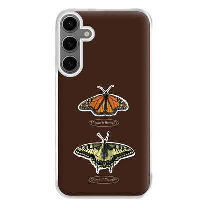 Butterfly Species Collage Phone Case for Galaxy S24FE