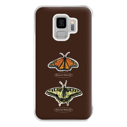 Butterfly Species Collage Phone Case for Galaxy S9 Plus
