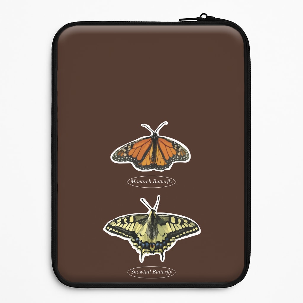 Butterfly Species Collage Laptop Sleeve