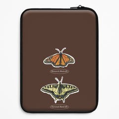 Butterfly Species Collage Laptop Sleeve