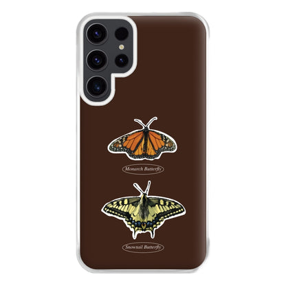 Butterfly Species Collage Phone Case for Galaxy S23 Ultra