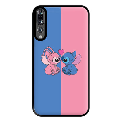 Angel And Blue Alien - Pink Alien Phone Case for Huawei P20 Pro