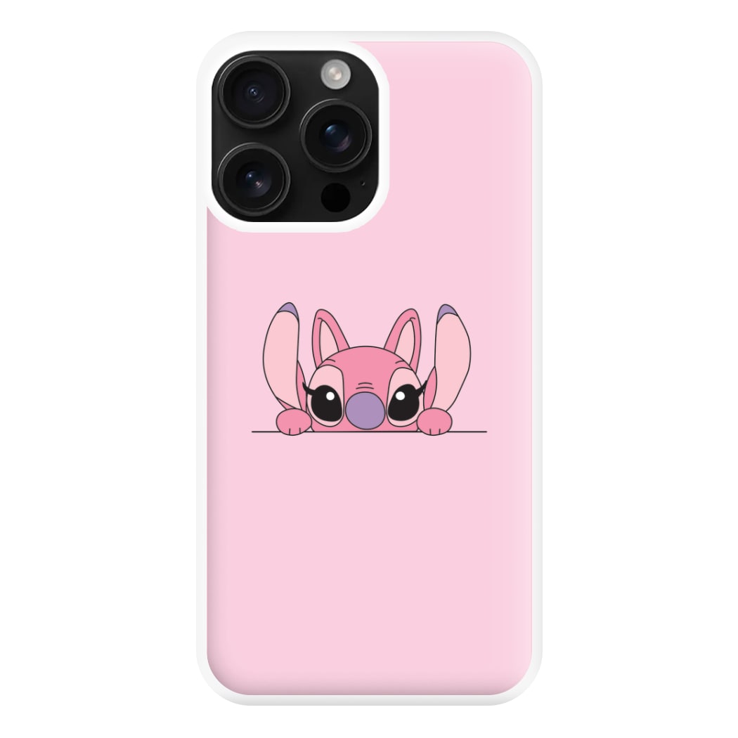 Angel Leaning - Pink Alien Phone Case