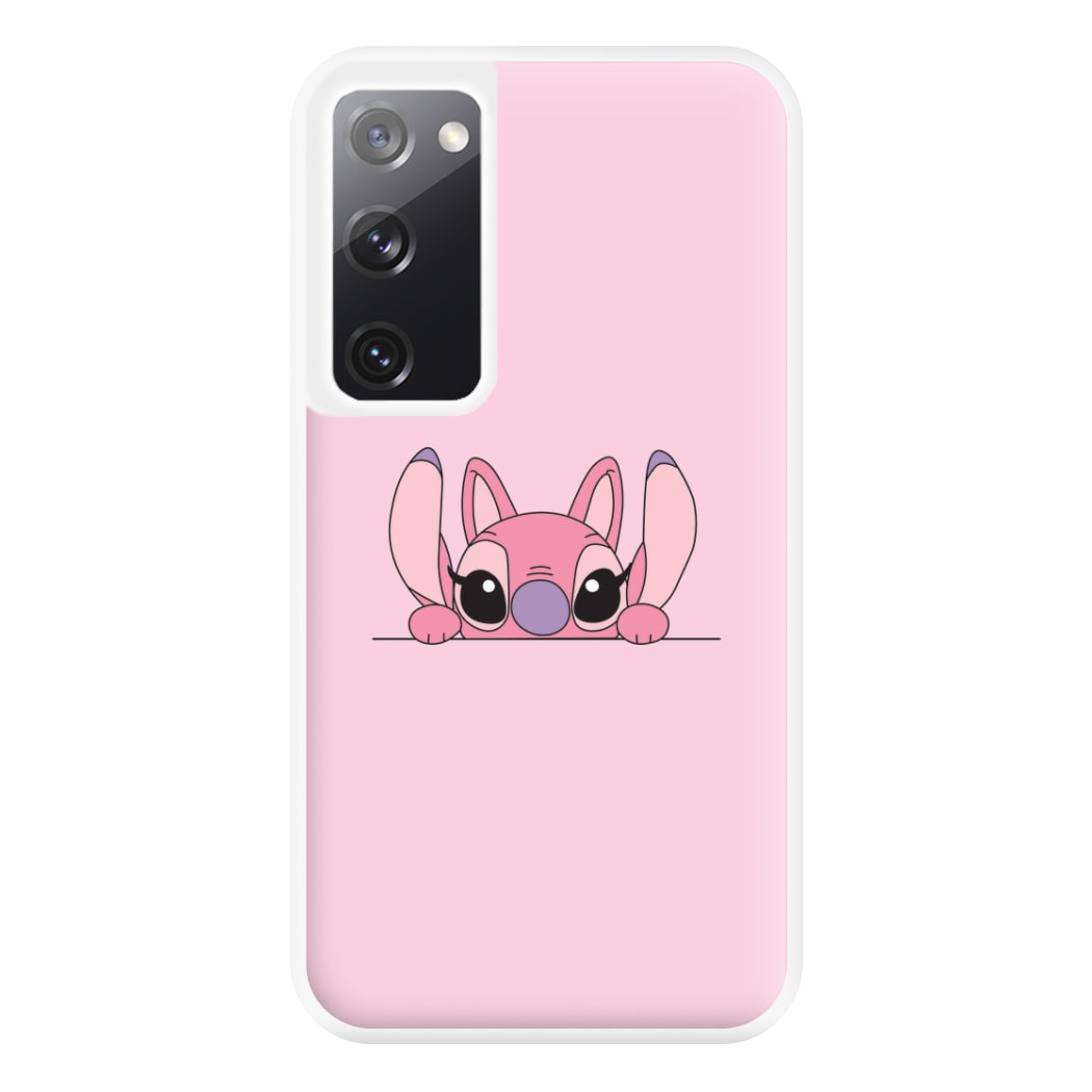 Angel Leaning - Pink Alien Phone Case for Galaxy S20FE