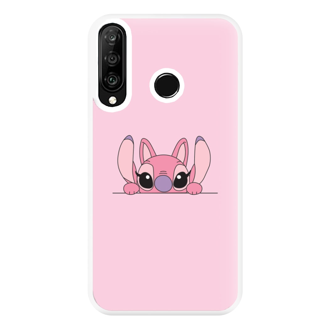 Angel Leaning - Pink Alien Phone Case for Huawei P30 Lite