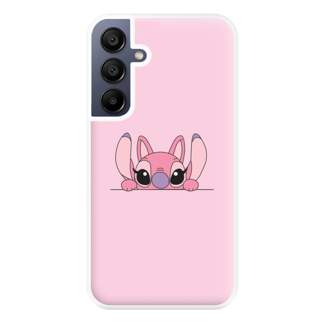 Angel Leaning - Pink Alien Phone Case for Galaxy A16