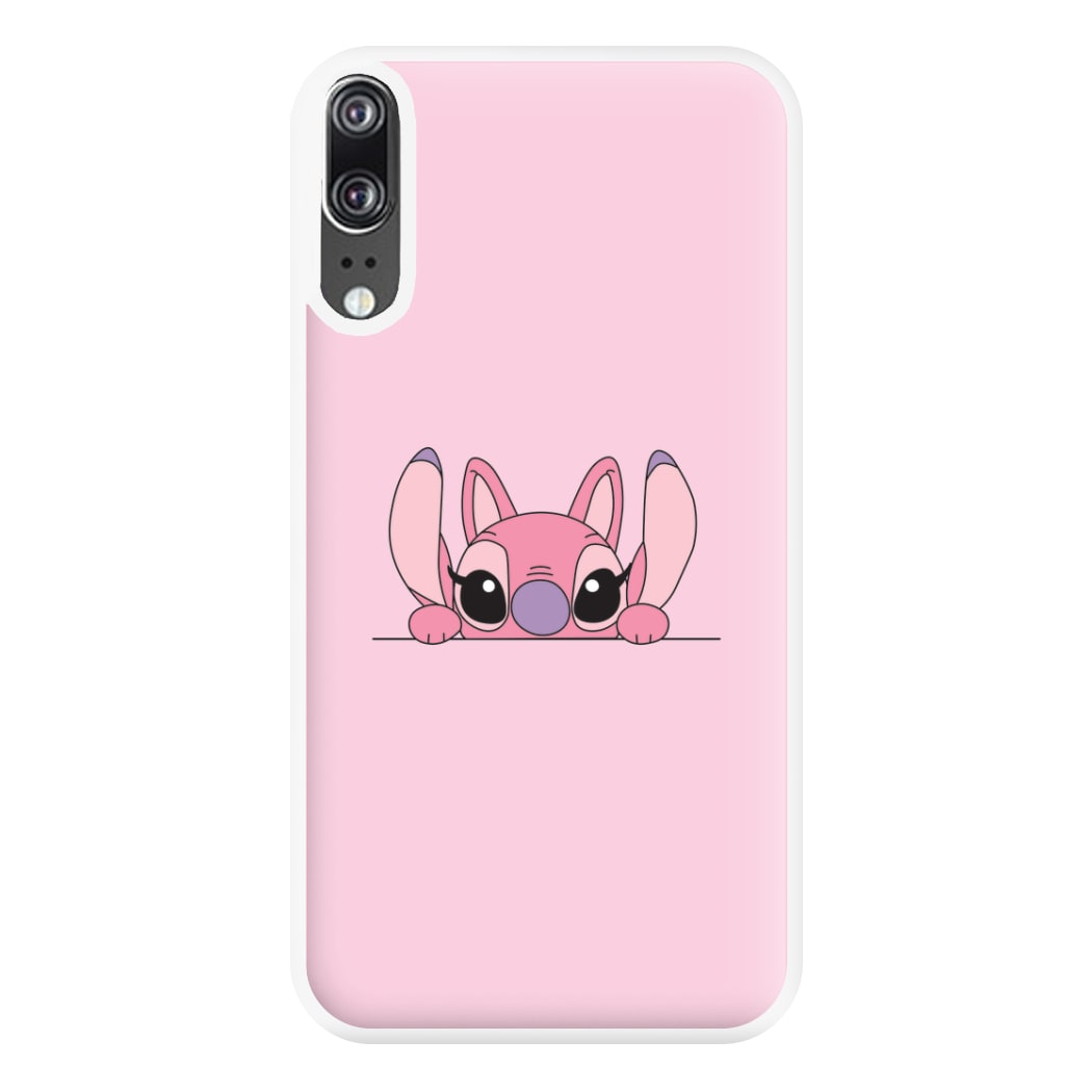 Angel Leaning - Pink Alien Phone Case for Huawei P20