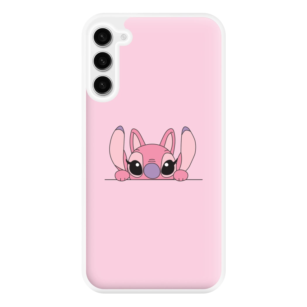 Angel Leaning - Pink Alien Phone Case for Galaxy S23FE