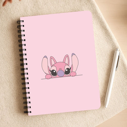Angel Leaning - Pink Alien Notepad