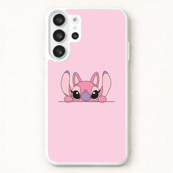 Angel Leaning - Pink Alien Phone Case for Galaxy S26 Ultra
