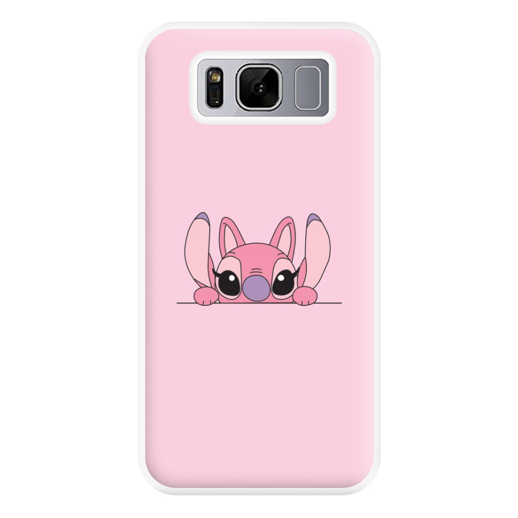 Angel Leaning - Pink Alien Phone Case for Galaxy S8 Plus