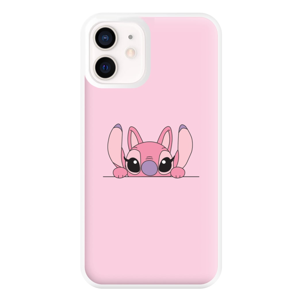 Angel Leaning - Pink Alien Phone Case for iPhone 12 Mini