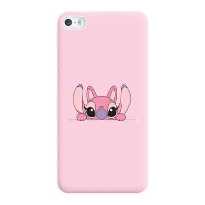 Angel Leaning - Pink Alien Phone Case for iPhone 5 / 5s / SE 2016