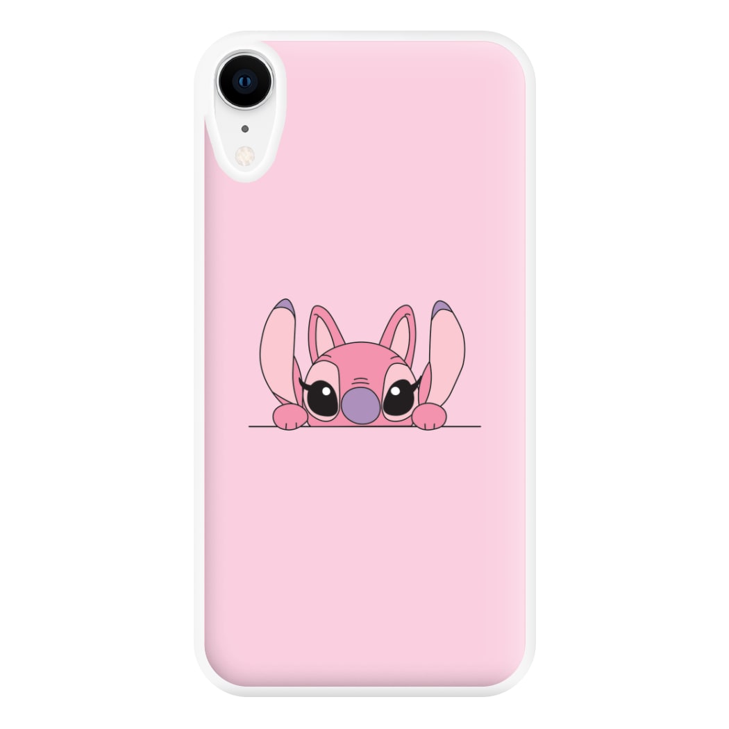 Angel Leaning - Pink Alien Phone Case for iPhone XR