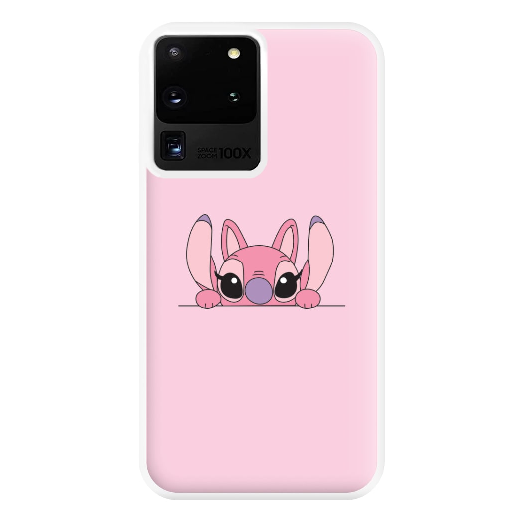 Angel Leaning - Pink Alien Phone Case for Galaxy S20 Ultra