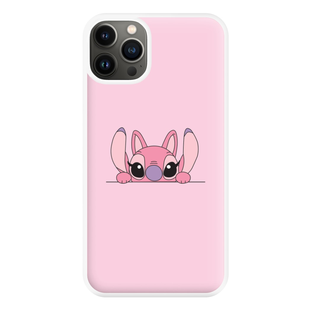 Angel Leaning - Pink Alien Phone Case for iPhone 13