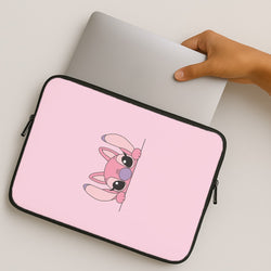 Angel Leaning - Pink Alien MacBook Case