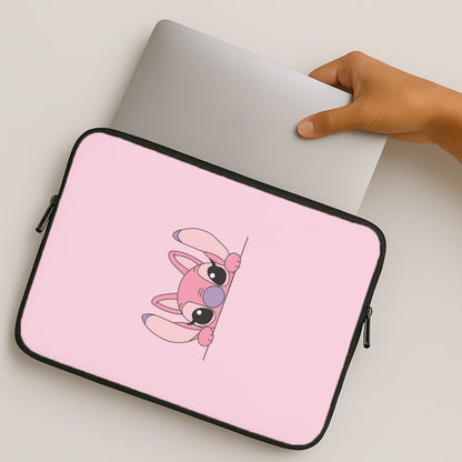 Angel Leaning - Pink Alien MacBook Case