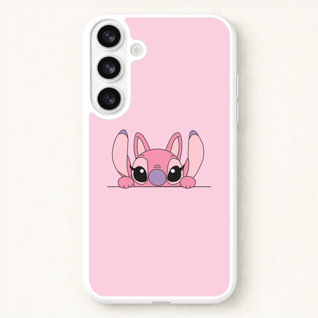 Angel Leaning - Pink Alien Phone Case for Galaxy S26