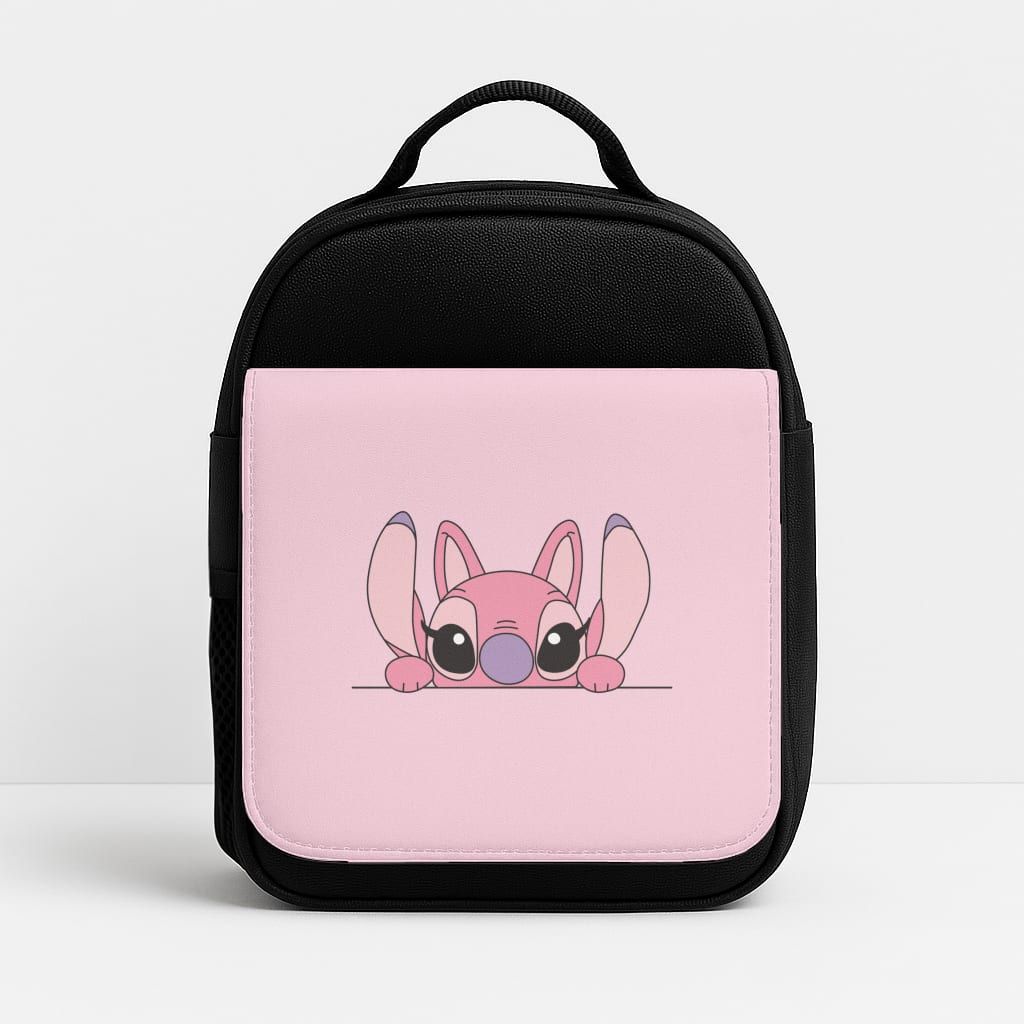 Angel Leaning - Pink Alien Insulated Lunchbox
