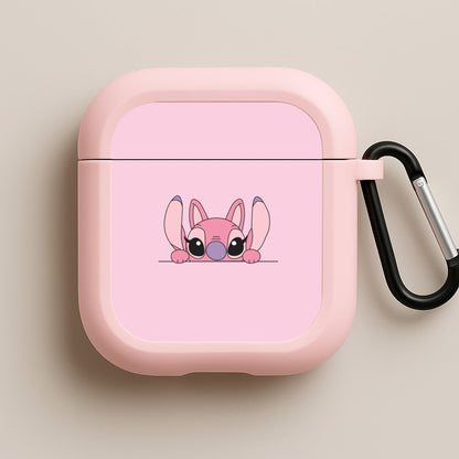 Angel Leaning - Pink Alien Pink AirPods Case