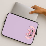 Gazing - Pink Alien Laptop Sleeve 2