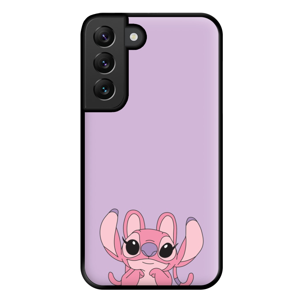 Gazing - Pink Alien Phone Case for Galaxy S22 Plus