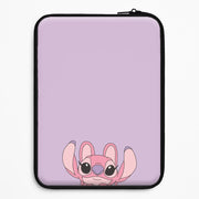 Gazing - Pink Alien Laptop Sleeve 1