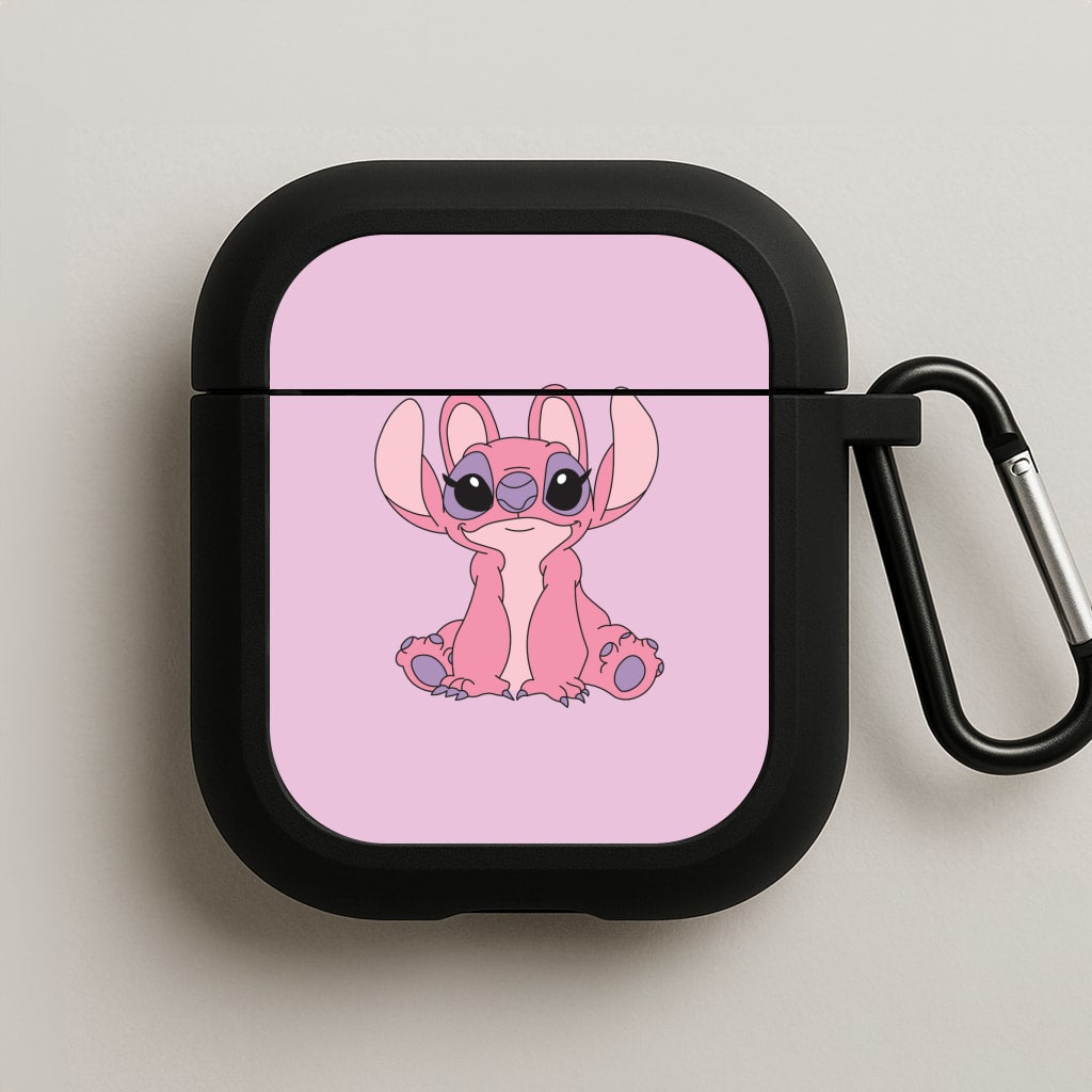 Sitting Down - Pink Alien AirPods Case