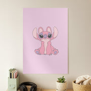 Sitting Down - Pink Alien Poster 1
