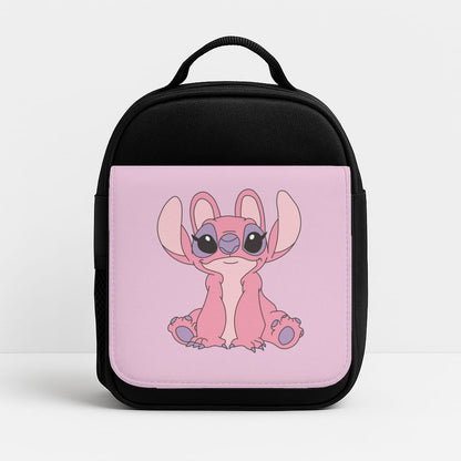 Sitting Down - Pink Alien Insulated Lunchbox