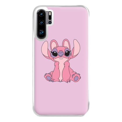 Sitting Down - Pink Alien Phone Case for Huawei P30 Pro