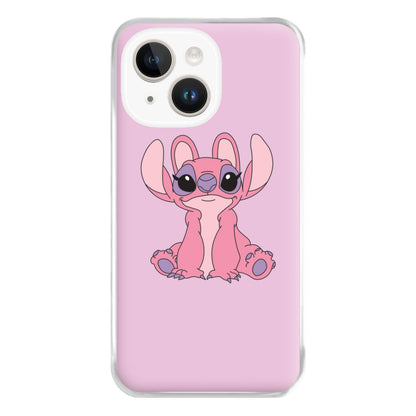 Sitting Down - Pink Alien Phone Case for iPhone 14 Plus