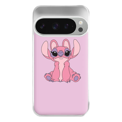 Sitting Down - Pink Alien Phone Case for Google Pixel 9 Pro XL