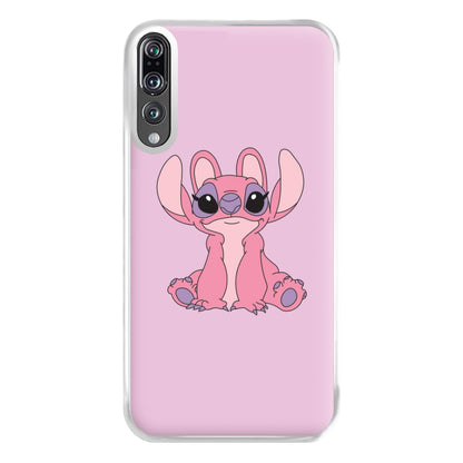 Sitting Down - Pink Alien Phone Case for Huawei P20 Pro