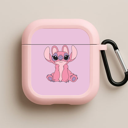 Sitting Down - Pink Alien Pink AirPods Case