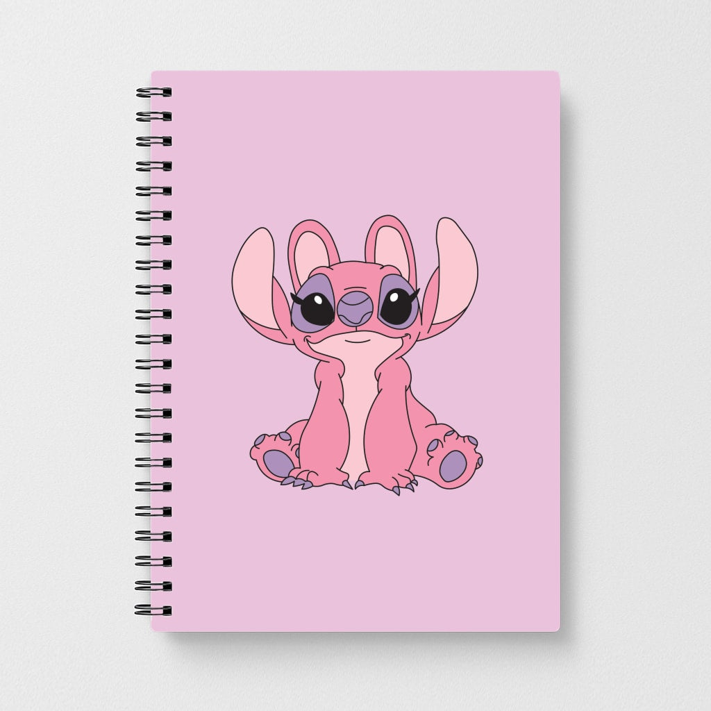 Sitting Down - Pink Alien Notebook